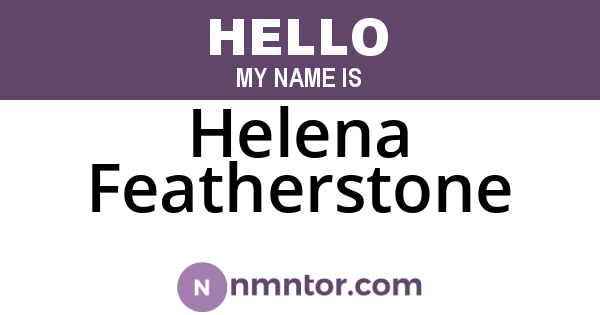 Helena Featherstone