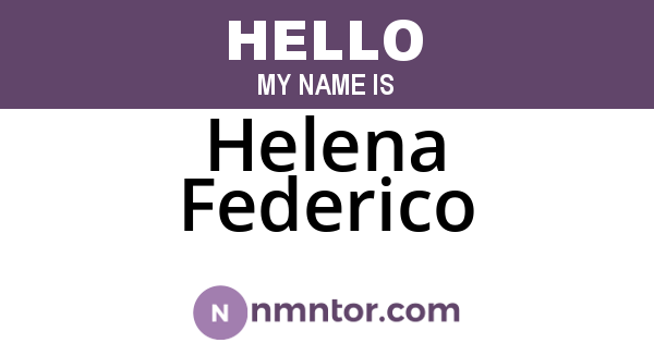 Helena Federico