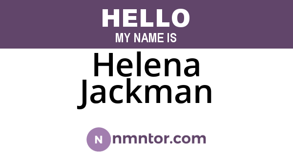 Helena Jackman
