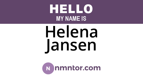 Helena Jansen