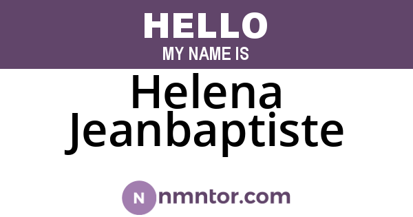 Helena Jeanbaptiste