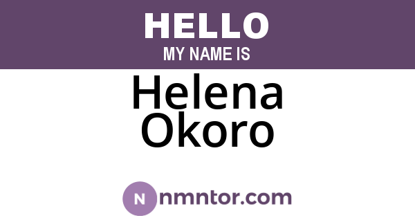 Helena Okoro