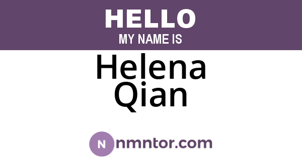 Helena Qian