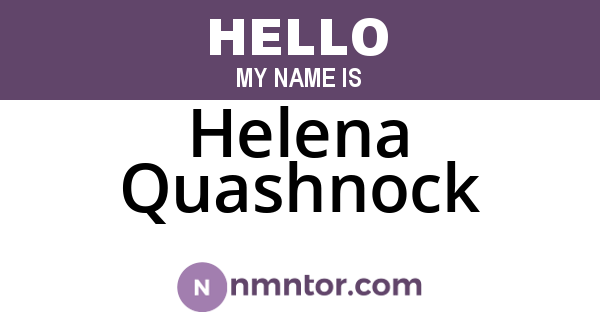 Helena Quashnock
