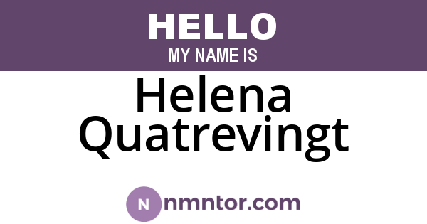 Helena Quatrevingt