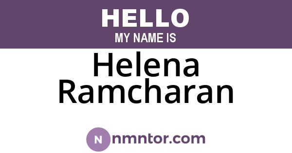 Helena Ramcharan