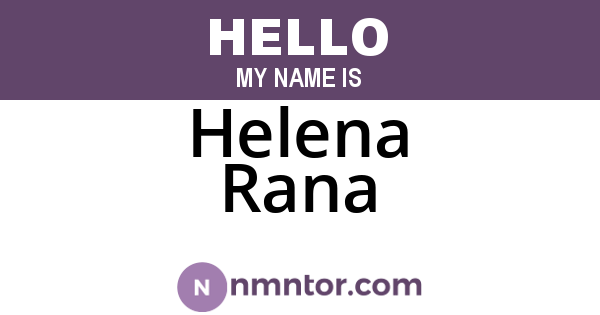 Helena Rana