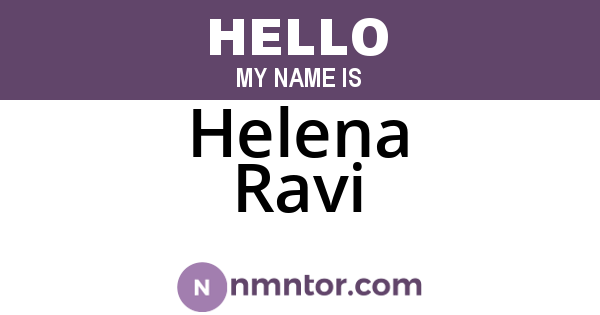 Helena Ravi