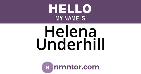 Helena Underhill