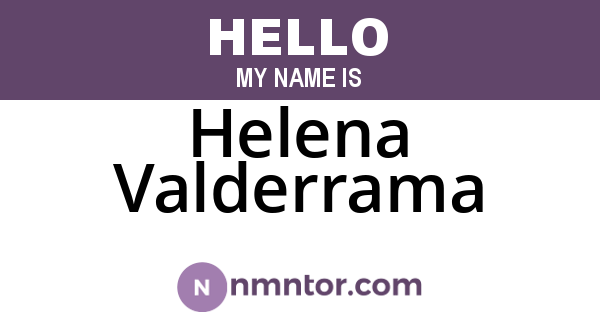 Helena Valderrama