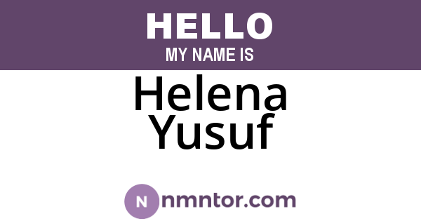 Helena Yusuf