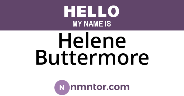 Helene Buttermore
