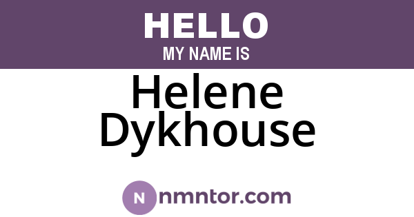 Helene Dykhouse