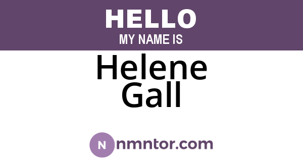 Helene Gall