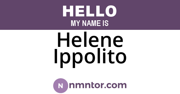 Helene Ippolito