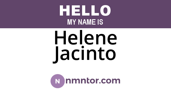 Helene Jacinto