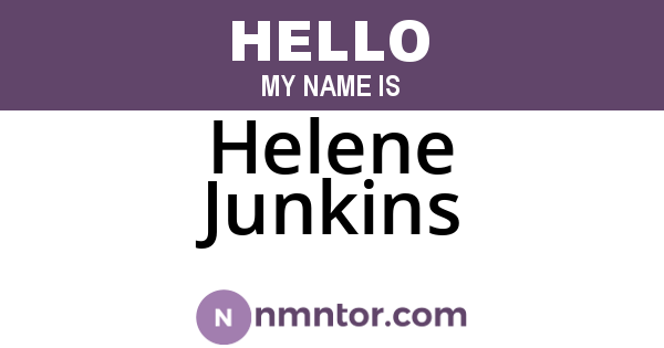 Helene Junkins