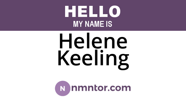 Helene Keeling