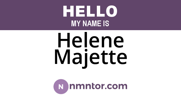 Helene Majette
