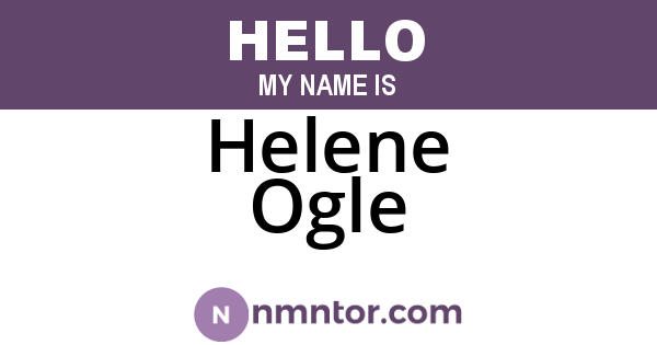 Helene Ogle