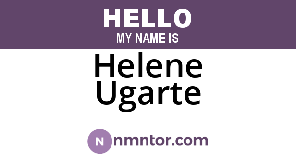 Helene Ugarte