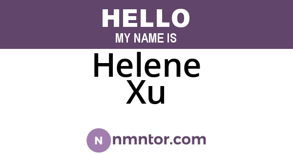 Helene Xu