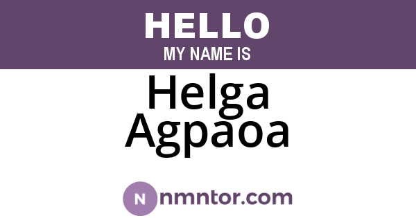 Helga Agpaoa