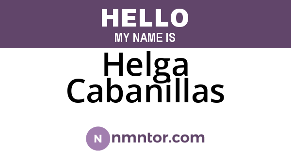 Helga Cabanillas