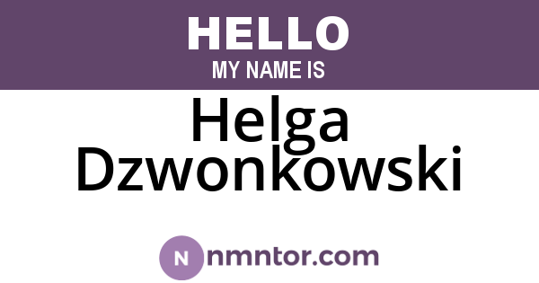 Helga Dzwonkowski