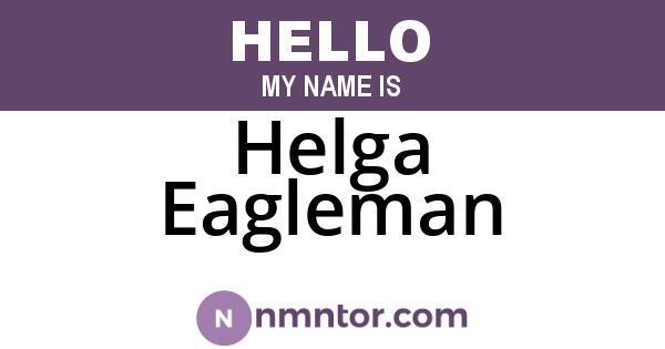 Helga Eagleman