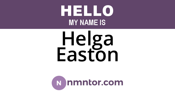 Helga Easton