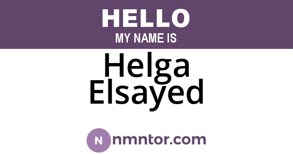 Helga Elsayed