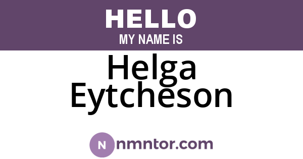 Helga Eytcheson