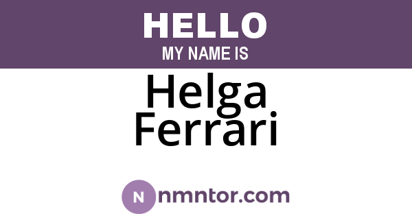 Helga Ferrari