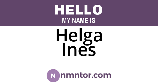 Helga Ines