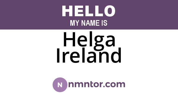 Helga Ireland