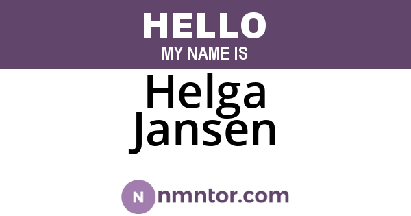 Helga Jansen