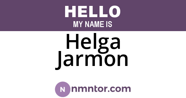 Helga Jarmon