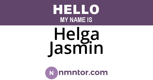 Helga Jasmin