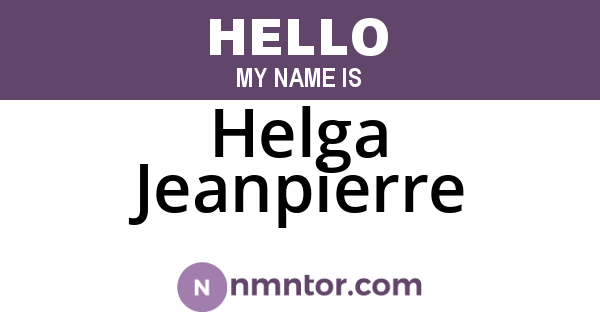 Helga Jeanpierre