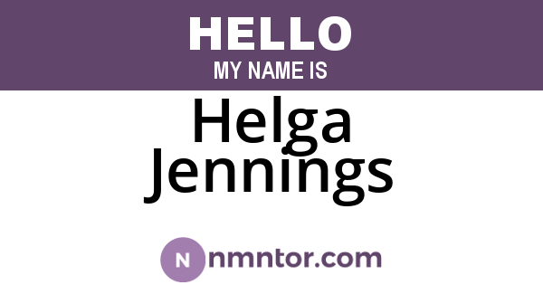 Helga Jennings