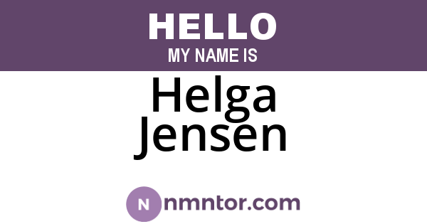 Helga Jensen