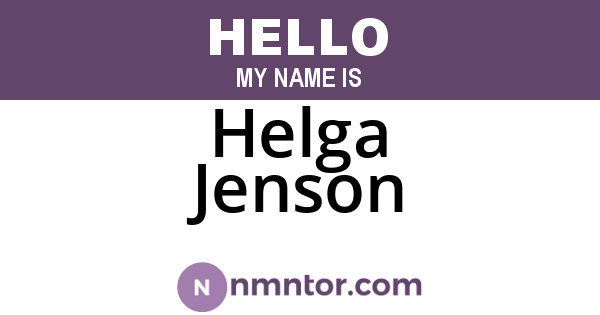 Helga Jenson