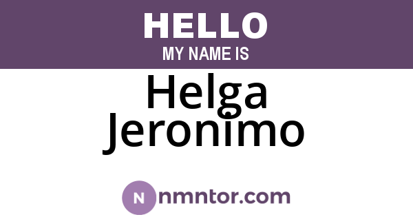 Helga Jeronimo
