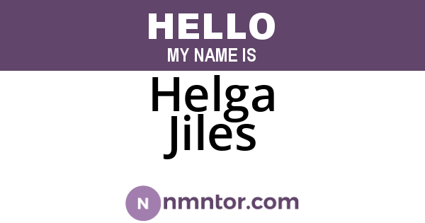 Helga Jiles