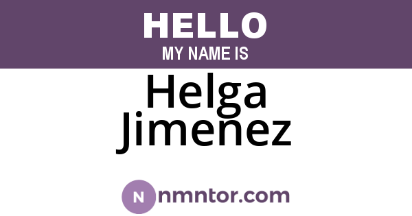 Helga Jimenez