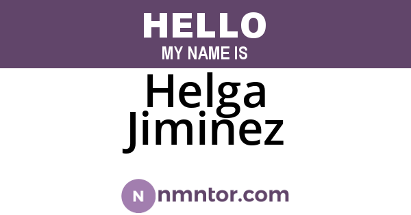 Helga Jiminez