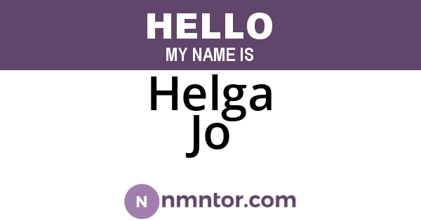 Helga Jo