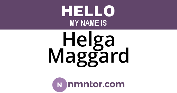 Helga Maggard