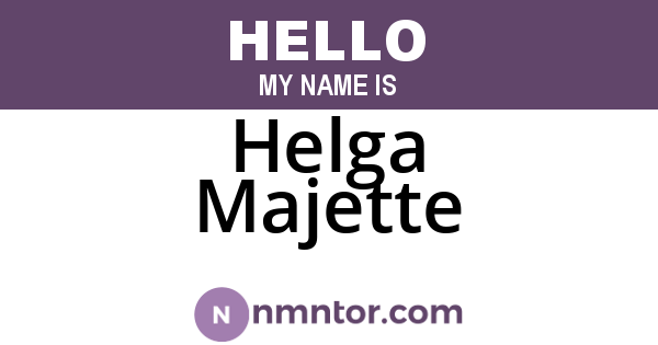 Helga Majette
